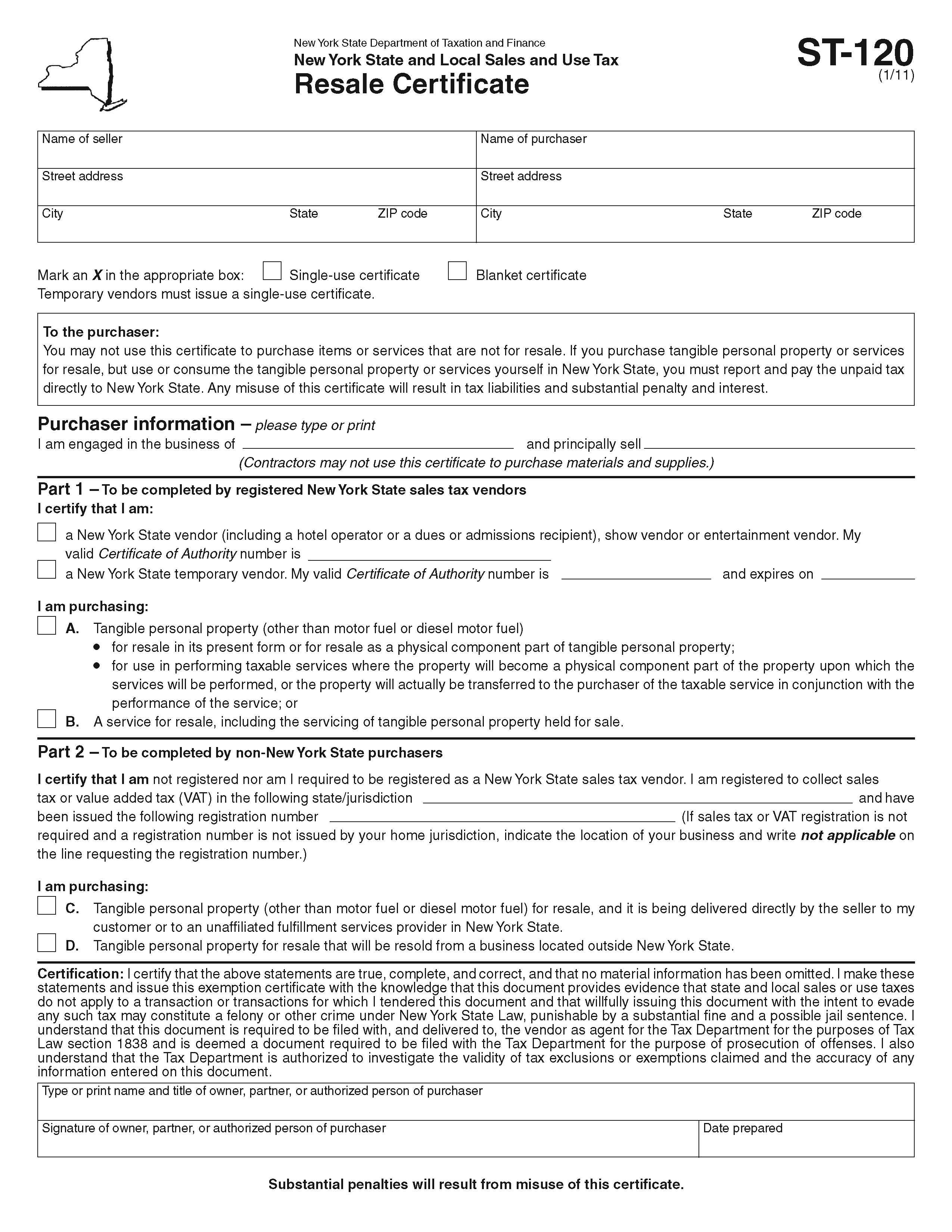 New York Resale Certificate Form Dresses Images 2022